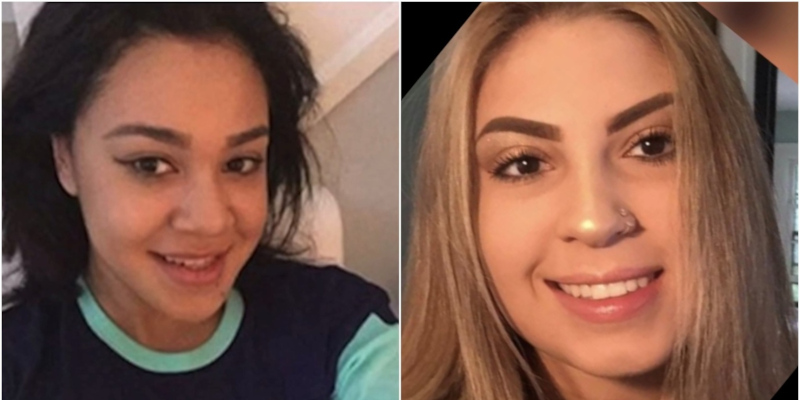 Toronto resident Christine Crooks (L) and Windsor resident Juliana Pannunzio (R)